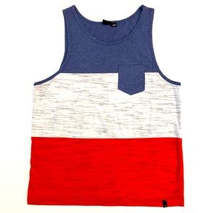 Men’s | burnside | Tank Top | Blue/Red/White | L